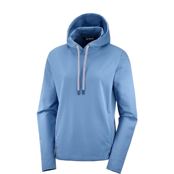 Salomon Tops - Womens Salomon comet mid hoodie kangaroo workout warm gear tech ski